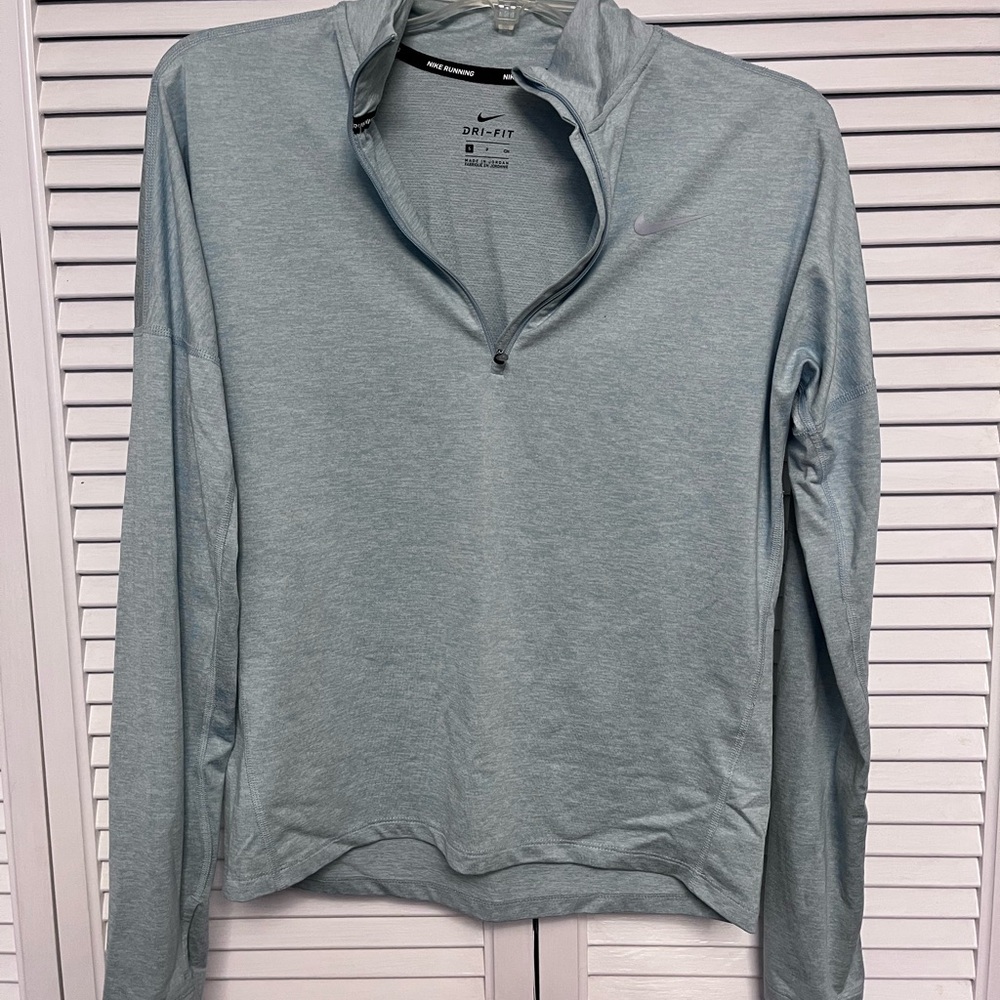 Nike Dri-FIT Light Blue Running Pullover